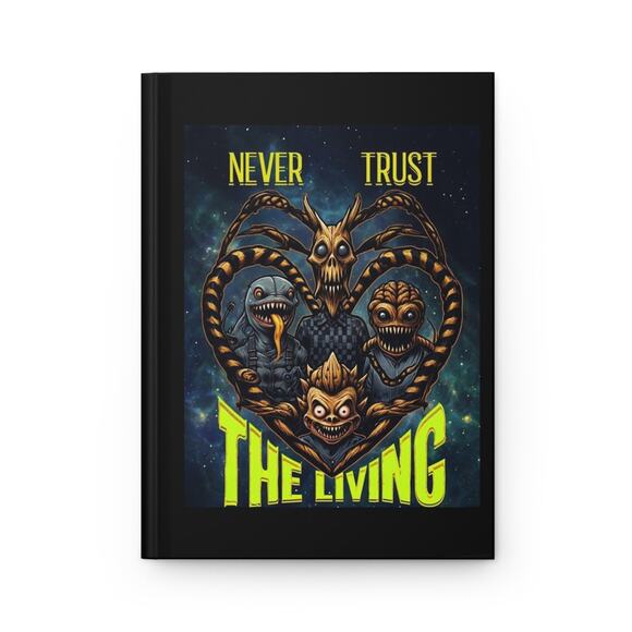 Gothic Horror “Never Trust The Living” Handmade Lined Journal - Picture 5 of 6